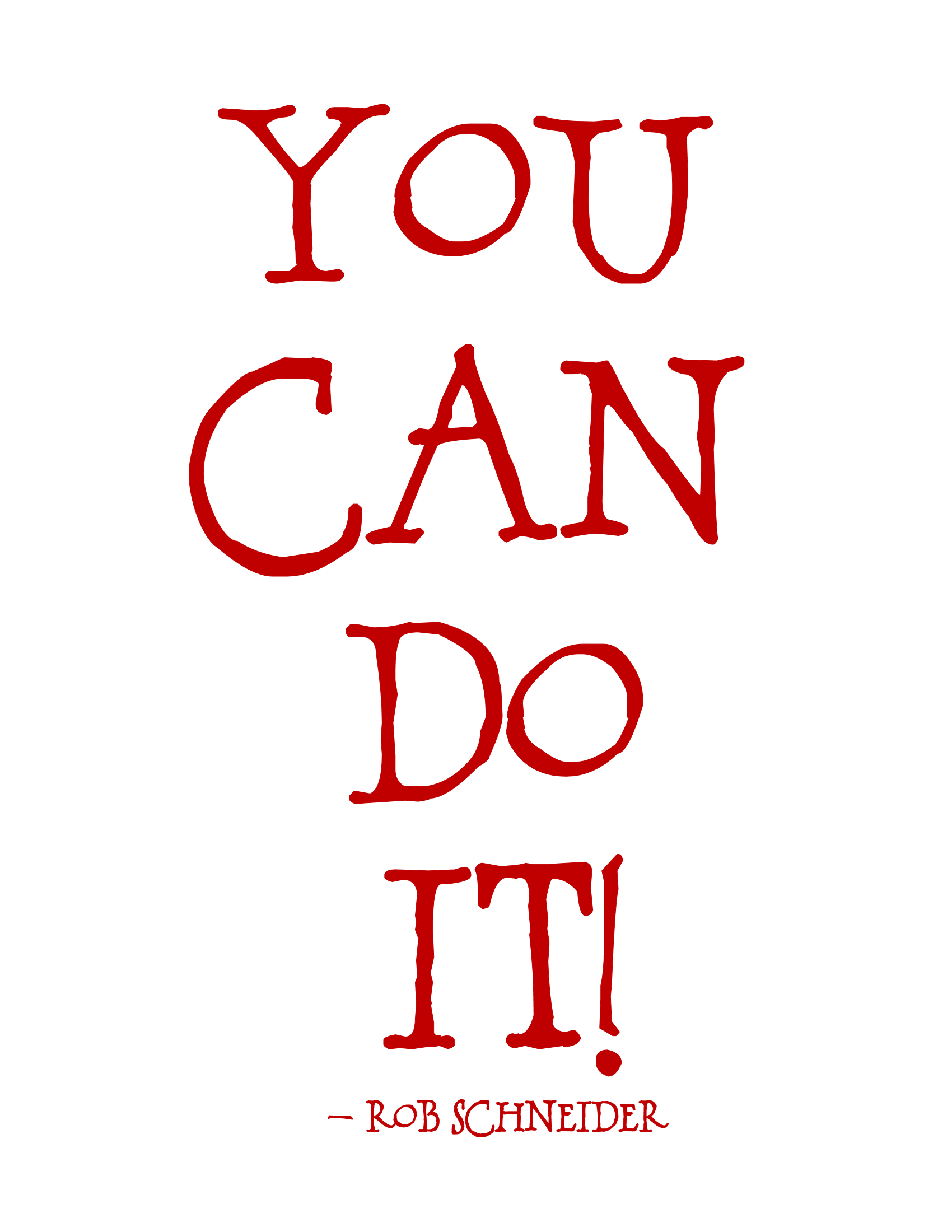 You Can Do It Word Art Freebie