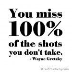 “You Miss 100% of the Shots You Don’t Take” Word-Art Freebie