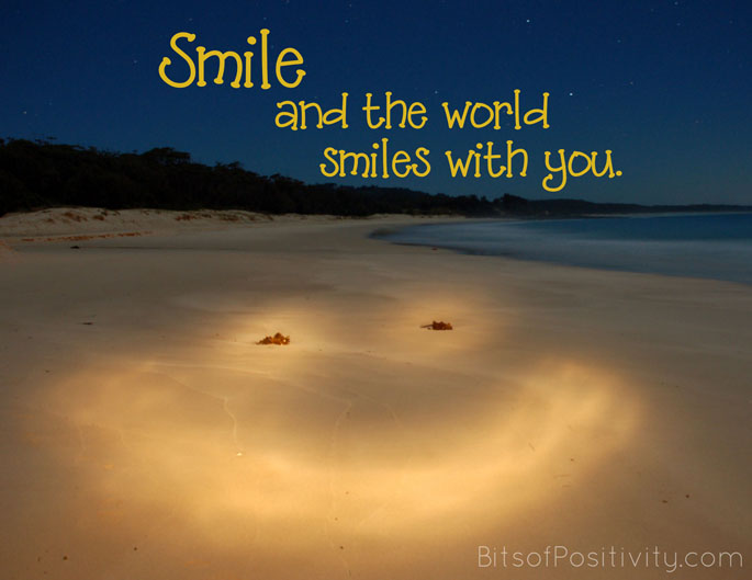 “Smile and the World Smiles with You” Word-Art Freebie