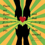 “Give with Joy” Word-Art Freebie
