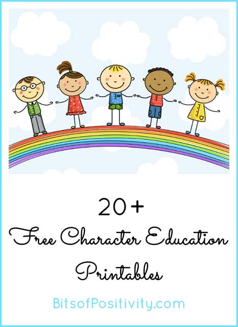 20 Free Character Education Printables