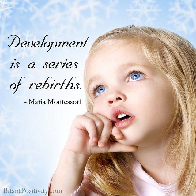 Development Is a Series of Rebirths Montessori Word Art Freebie