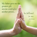 “My Father Gave Me the Greatest Gift” Word Art Freebie