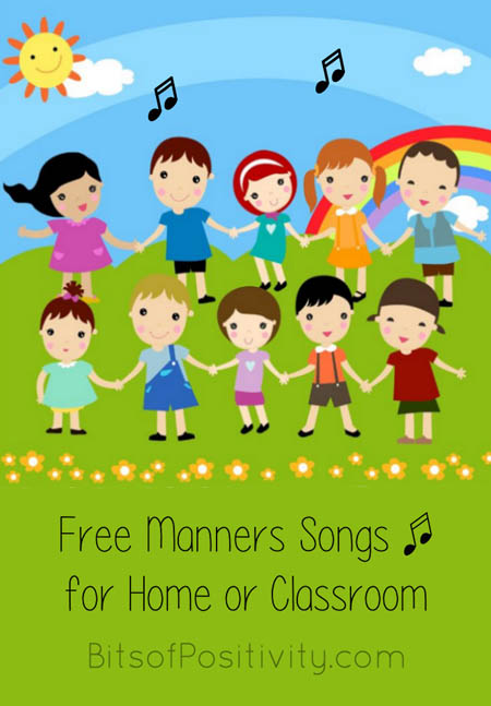 Free Manners Songs for Home or Classroom