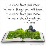 “The More That You Read” Dr. Seuss Inspired Word Art Freebie