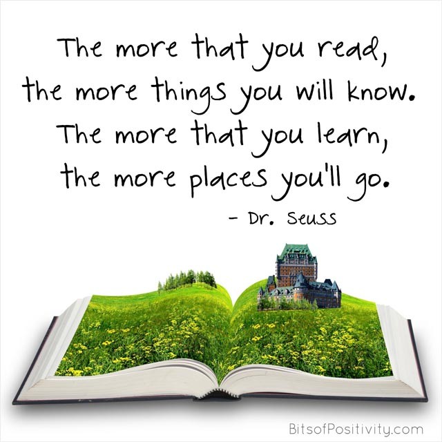 "The More That You Read" Dr. Seuss Inspired Word Art Freebie