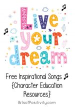 Free Inspirational Songs {Character Education Resources}