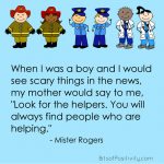 “Look for the Helpers” Mister Rogers Word Art Freebie