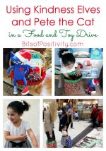 Using Kindness Elves and Pete the Cat in a Food and Toy Drive