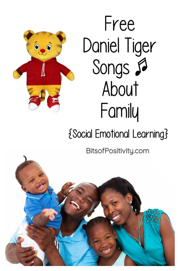 Free Daniel Tiger Songs About Family {Social Emotional Learning}