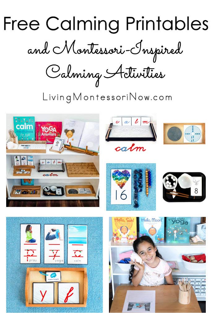 Free Calming Printables and Montessori-Inspired Calming Activitities